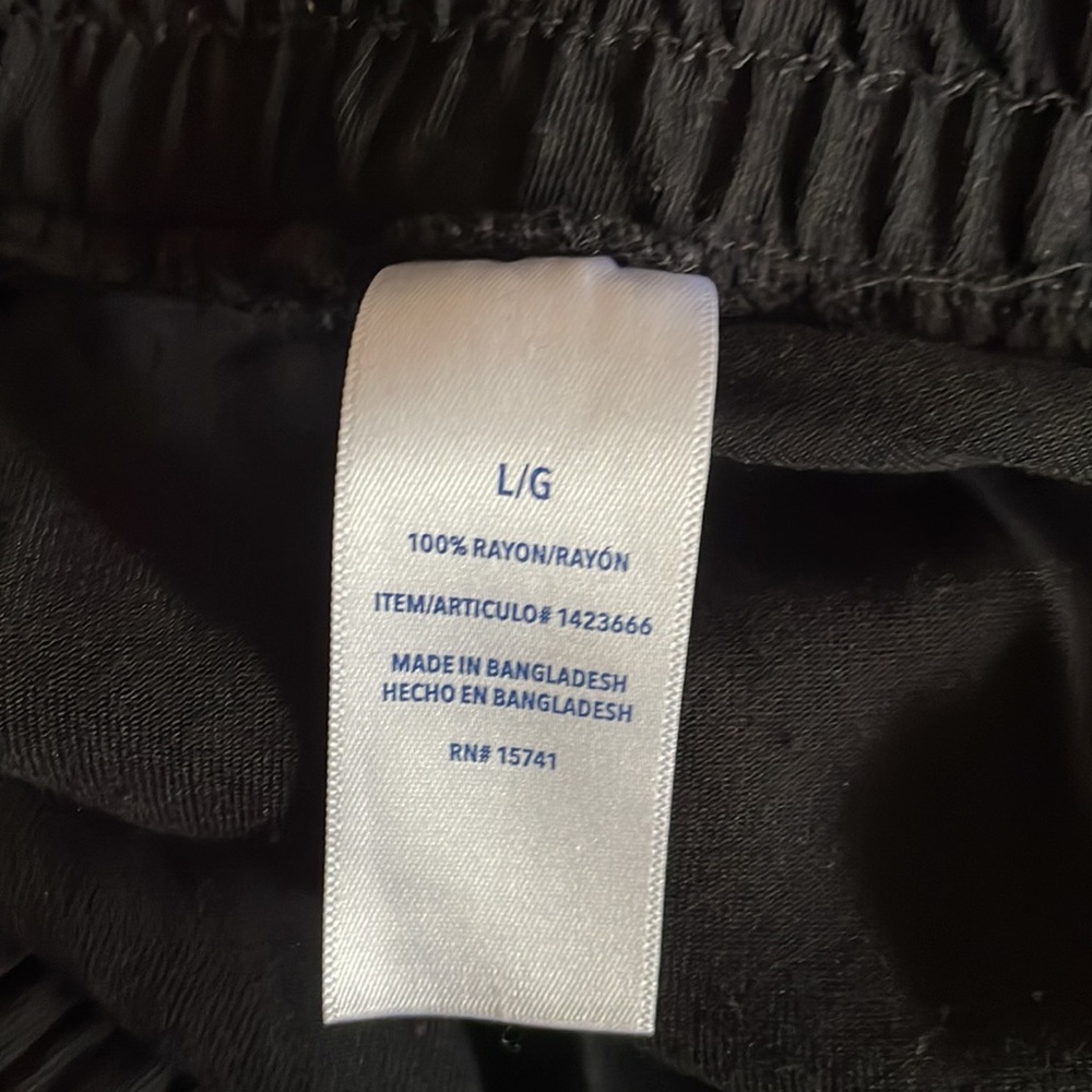 Splendid black rayon pants size L Ginnie - Picture 7 of 9
